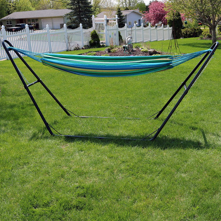 Poirier 2 Person Spreader Bar Hammock with Stand